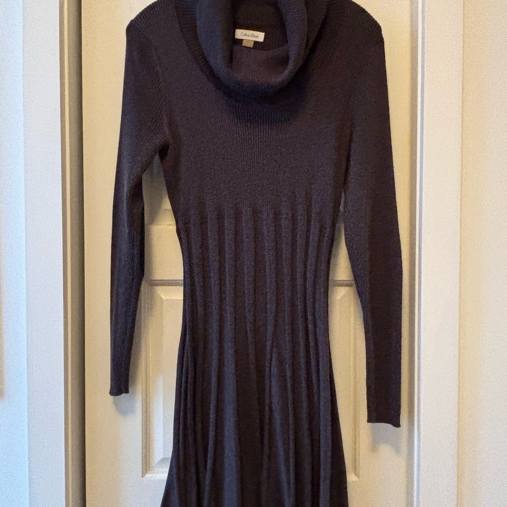 Calvin Klein Women's Black Sweater Dress